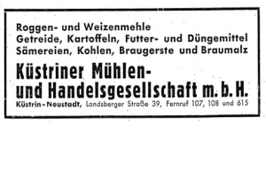 Cüstriner Mühlenwerk, Gebrüder Herzog AG