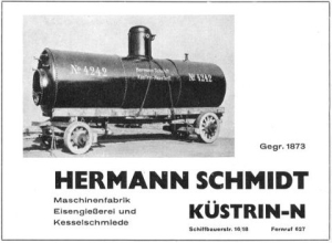 Hermann Schmidt, Maschinenfabrik, Eisengießerei und Kesselschmiede
