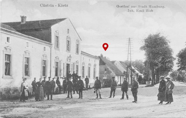 Historisches Foto von Kietz bei Küstrin, Chausseestraße 11