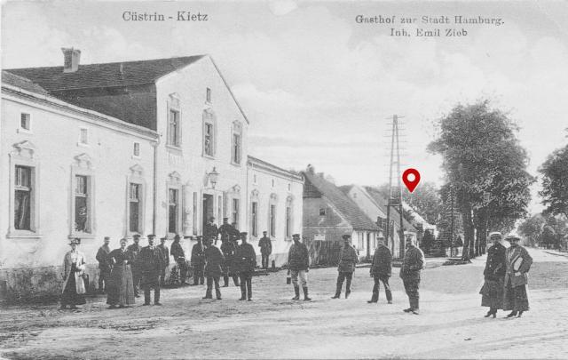 Historisches Foto von Kietz bei Küstrin, Chausseestraße 13
