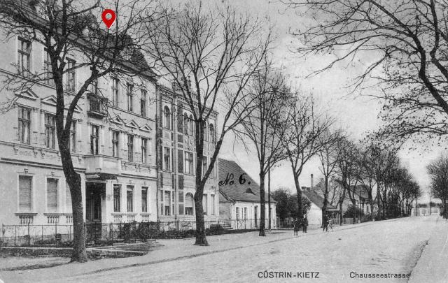 Historisches Foto von Kietz bei Küstrin, Chausseestraße 7a