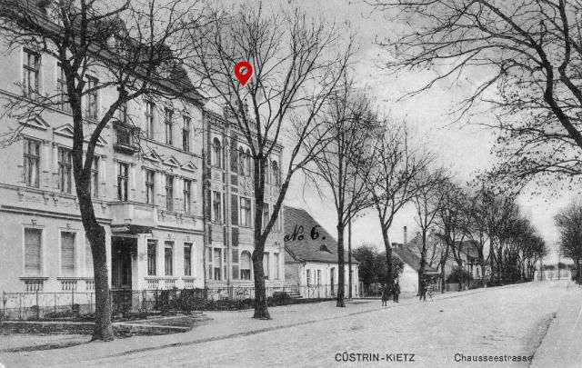 Historisches Foto von Kietz bei Küstrin, Chausseestraße 7