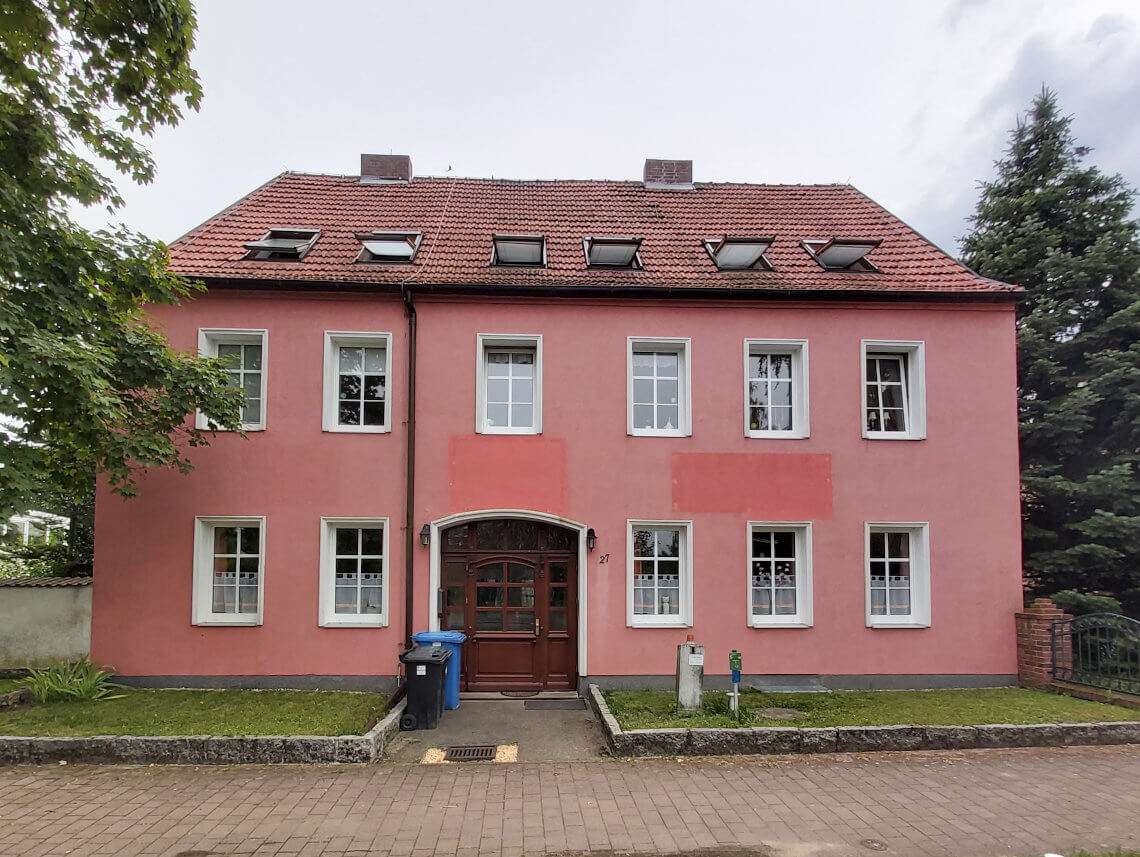Städtisches Armenhaus / Rat der Gemeinde - Historische Gebäude an der Karl-Marx-Straße Küstrin-Kietz