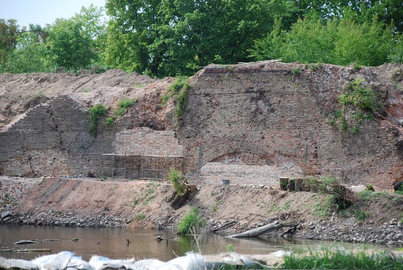 Aktuelle Fotos der Stadt Küstrin / Kostrzyn - Altstadt Ehemalige Altstadt & Festung - Sanierung des Festungswalls am Kietzer Tor ***