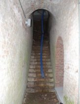 Treppe neben dem Berliner Tor *** - Diese Treppe führte vor dem Umbau des Berliner Tores 1878/79 zum Haus des 