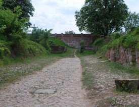 Blick in die Webergasse *** - Standort: Kietzer Straße.