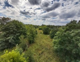 Blick von der Brücke nach Westen *1 - Hier sieht man noch einmal das ehemalige Areal der Übergabegleise 23 bis 26.