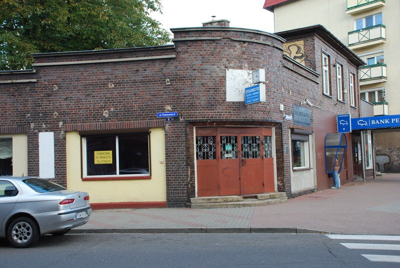 Aktuelle Fotos der Stadt Küstrin / Kostrzyn Neustadt / Kostrzyn - Ehem. Geschäft der Firma Glas Friedrich