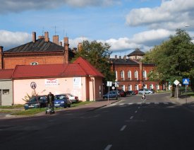 Blick aus der Bahnhofstraße zum Hauptbahnhof
