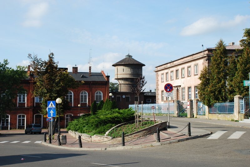 Aktuelle Fotos der Stadt Küstrin / Kostrzyn Neustadt / Kostrzyn - Hauptbahnhof mit Wasserturm