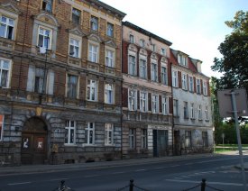Bürgerhäuser in der ehem. Plantagenstraße - Gegenüber des Abweiges der ehem. Kutzdorfer Straße.