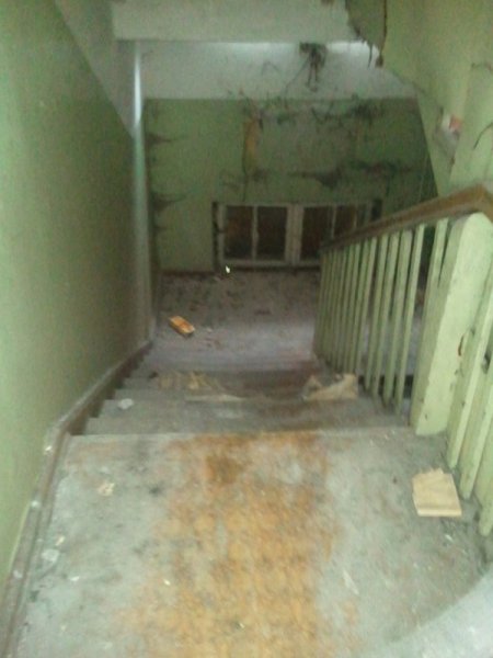 Aktuelle Fotos der Stadt Küstrin / Kostrzyn Oderinsel / Artilleriekaserne - Zölker-Villa, Treppe *6