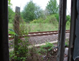 Blick zu den Gleisen - Bahnhof Küstrin-Altstadt *4