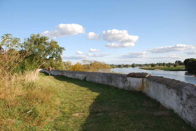 Aktuelle Fotos der Stadt Küstrin / Kostrzyn Ehemalige Altstadt & Festung - Kattewall und Oder  - Küstrin-Altstadt **
