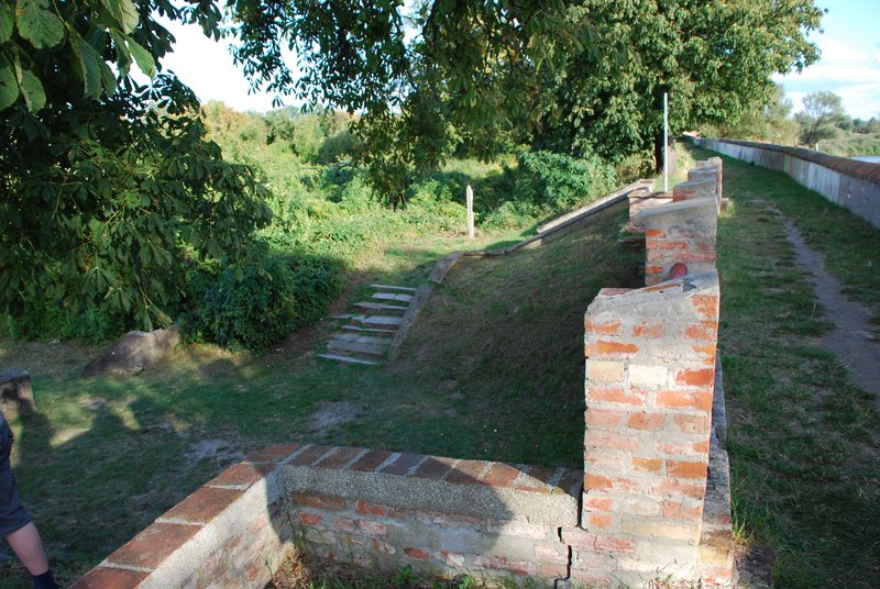 Aktuelle Fotos der Stadt Küstrin / Kostrzyn Ehemalige Altstadt & Festung - Auf dem Festungswall am Fischertor **
