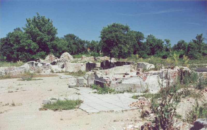 Aktuelle Fotos der Stadt Küstrin / Kostrzyn Die Schloßruine - Der Schlosshof (Ruine) *