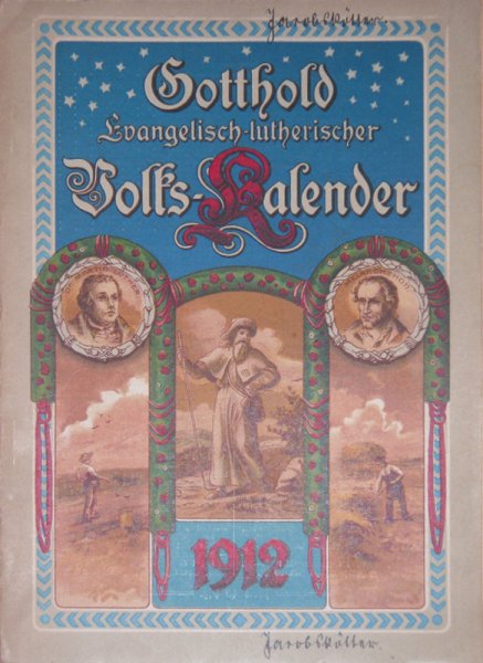 Gotthold Evangelisch-Lutherischer Volkskalender von 1912