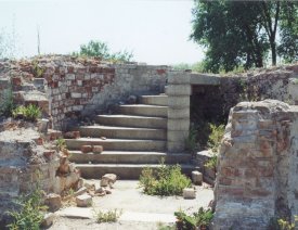Treppenaufgang in der Ruine * - Gut erhaltener Teil einer Wendeltreppe
