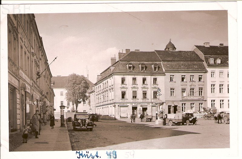 Historische Fotos von Küstrin Altstadt - Marktplatz, Blick Richtung Schloß *5