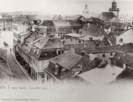 Kurze Dammstraße mit Marktplatz *6 - Rechts an der Ecke Kurze Dammstraße/Markplatz: das Kaufhaus  Danziger