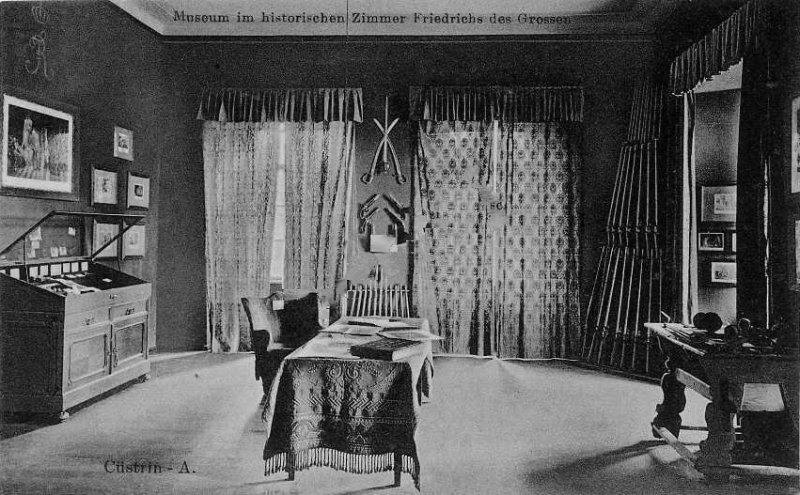 Historische Fotos von Küstrin SPEZIAL: Die Schlosskaserne - Das Friedrichszimmer (Innenaufnahme) *2