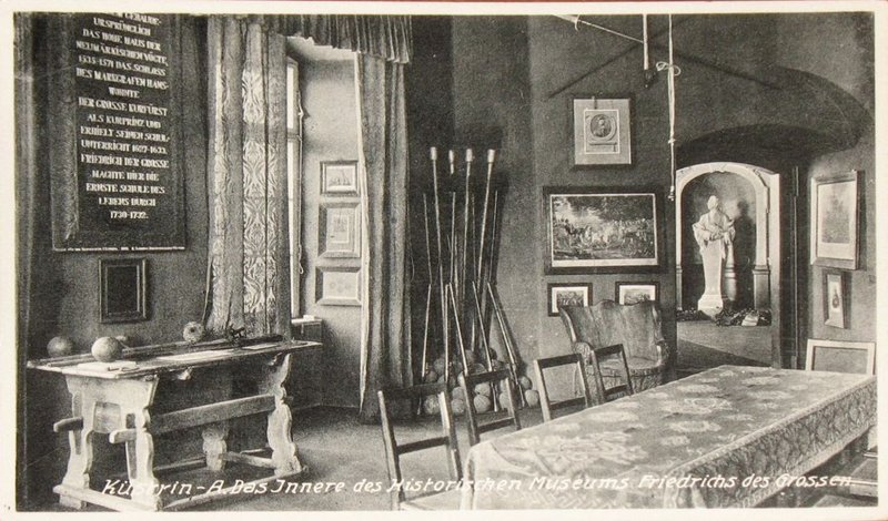 Historische Fotos von Küstrin SPEZIAL: Die Schlosskaserne - Das Friedrichszimmer (Museum) *1