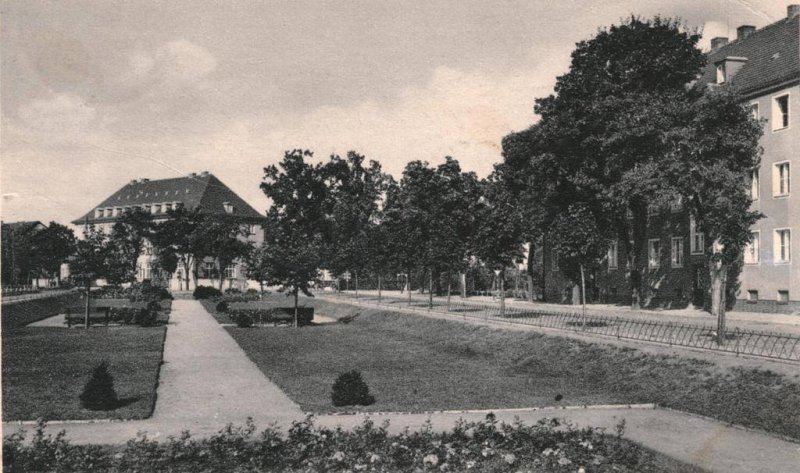 Historische Fotos von Küstrin SPEZIAL: Rund um den Rosengarten - Blick von der Mitte des Rosegartens...