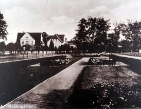 Blick nach Südosten Richtung Wallstraße - ... im Hintergrund die Häuser der Brückenstraße und der Wallstraße...