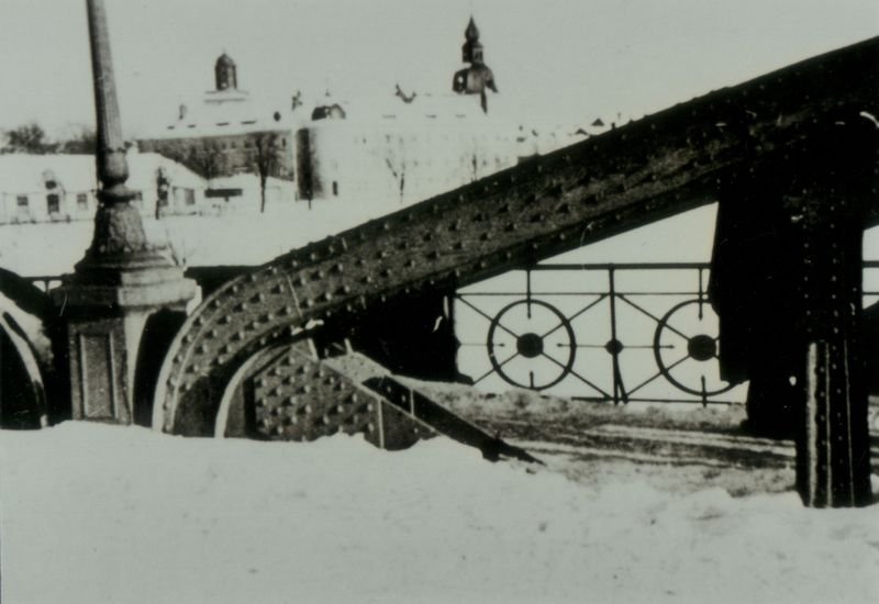 Historische Fotos von Küstrin - Altstadt Altstadt - Detailaufnahme der Oderbrücke *1