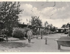 Steinernde Waschtröge auf dem Kasernengelände