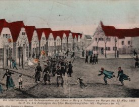 Eroberung von Fehmarn am 15.3.1864 *2 - Postkarte von 1908.