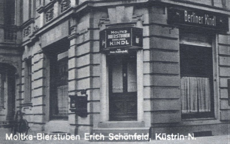 Historische Fotos von Küstrin Rund um den Moltkeplatz - Moltke-Bierstuben *1