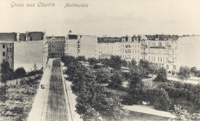 Historische Fotos von Küstrin Rund um den Moltkeplatz - Überblick über den Moltkeplatz *1