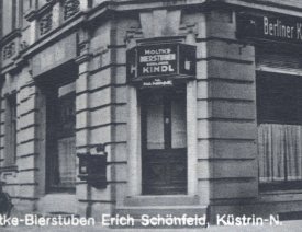 Moltke-Bierstuben *1 - Im Eckhaus (zur Landsberger Straße gehörig) an diesem Abzweig befanden sich die 