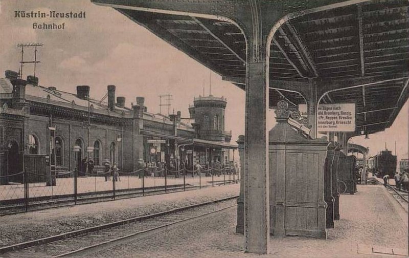 Eisenbahnknotenpunkt Küstrin SPEZIAL: Eisenbahnknotenpunkt Küstrin - Bhf Neustadt, oberer Bahnsteig *1