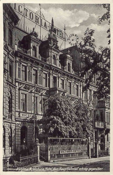Historische Fotos von Küstrin Kurze Vorstadt / Neustadt - Vikotria-Hotel, Bahnhofstraße *4
