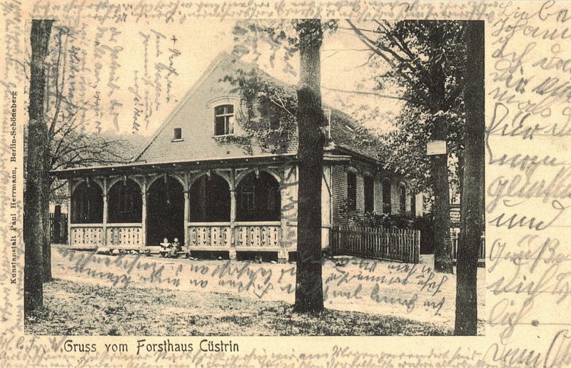 Historische Fotos von Küstrin Kurze Vorstadt / Neustadt - Forsthaus im Stadtwald *4