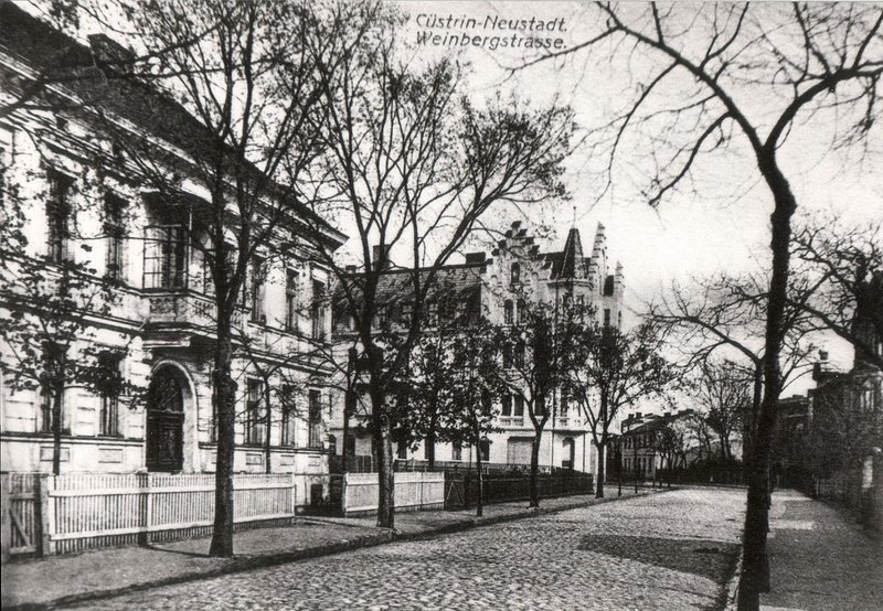 Historische Fotos von Küstrin Kurze Vorstadt / Neustadt - Die Weinbergstraße *4
