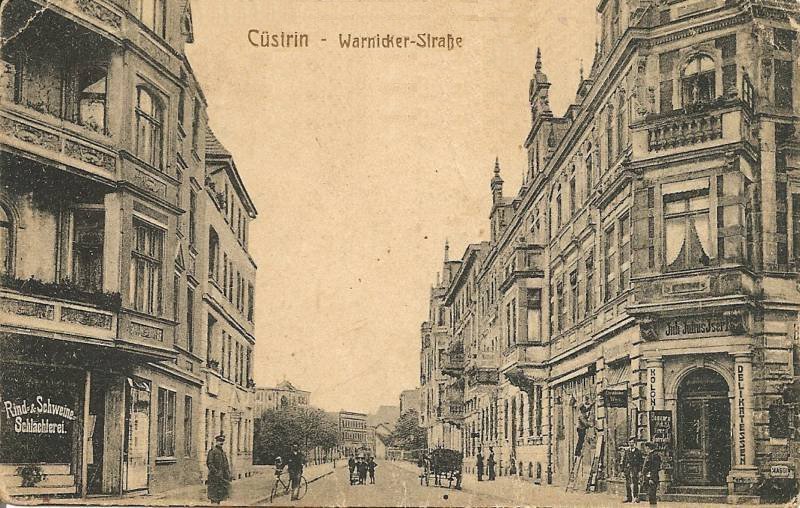 Historische Fotos von Küstrin Kurze Vorstadt / Neustadt - Schiffbauer Ecke Warnicker Straße *4