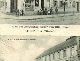 Gasthof Deutsches Haus *9 - Zorndorfer Str. 48 Ecke Schützenstraße.