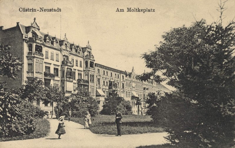 Historische Fotos von Küstrin Kurze Vorstadt / Neustadt - Moltkeplatz (Warnicker Straße) *1