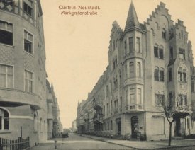 Markgrafenstrasse *1 - Die Markgrafenstraße führte an der Südspitze des Moltkeplatzes vorbei und lag zwischen der Weinberg- und Schiffbauerstraße. Hier die Ecke an der Weinbergstraße.