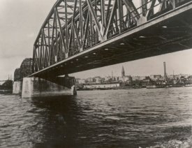 Die Warthebrücke über die Oder 1932