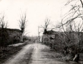 Das zerstörte Kietzer Tor nach dem Krieg