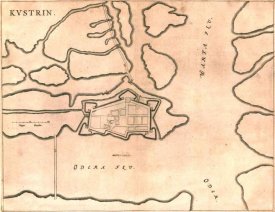 Plan & Umgebungskarte von Küstrin *2