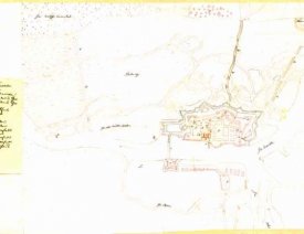 Umgebungskarte / Plan der Festung Küstrin *2