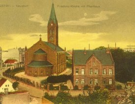 Friedenskirche und Pfarrhaus - Quelle: Haus Brandenburg, Fürstenwalde/Spree.