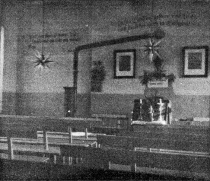 Historische Fotos von Küstrin SPEZIAL: Die küstriner Kirchen - Innenaufnahme des Betsaals