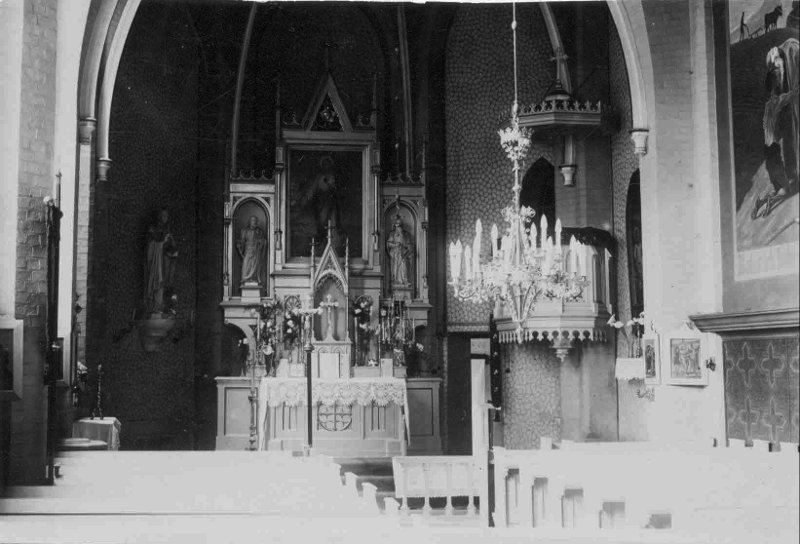 Innenaufnahme der Kapelle am Trockenplatz