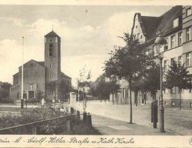 Die Christkönigskirche - an der Adolf-Hitler-Straße.